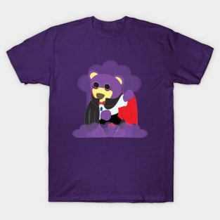 Mr.purple bear is Vampire,Halloween bear,ghost bear,Dracula bear T-Shirt